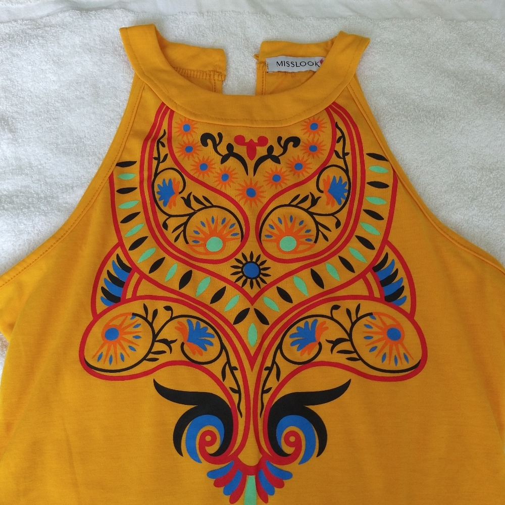 Misslook Orange dress size M - Picture 4 of 6